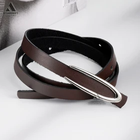کمربند باریک زنانه Skinny Leather Belt BL2