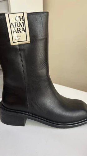 نیم بوت زنانه مشکی مدل Emma -- gb