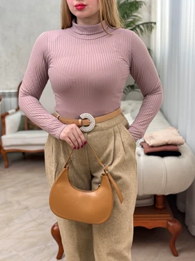 بلوز یقه اسکی راه راه 3470