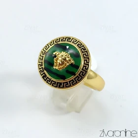 انگشتر ورساچه سبز زنانه 30362