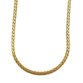 گردنبند زنانه طرح طلا بافت حصیری