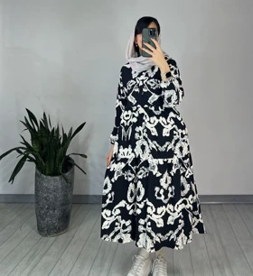 پیراهن مانتویی عطرین(ایراد دار)