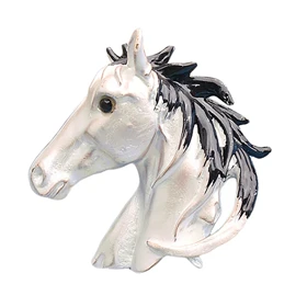 گل سینه زنانه مدل اسب کد G_Lnd_526