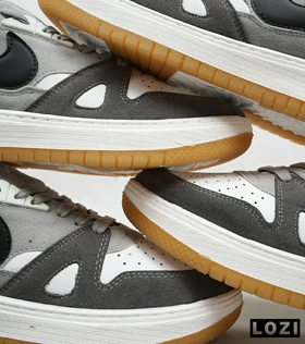 کفش کتانی مردانه طوسی سفید مشکی نایک NIKE SB
