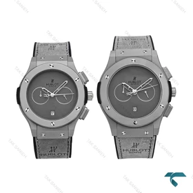 ساعت ست هابلوت سه موتوره طوسی صفحه مهندسی Hublot-6789-S