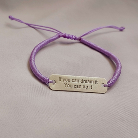 دستبند نقره If You Can Dream It