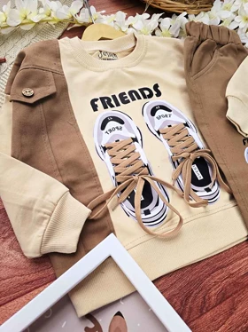 بلوز و شلوار طرح کتانی