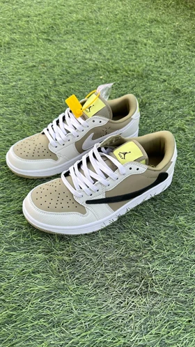 کتانی نایک ایر جردن1 بدون ساق گلف ترویس اسکات مستر کوالیتی Nike Air Jordan1 Travis Scott 1 Low Golf