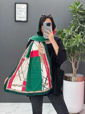 شال طرح زنجیر LV
