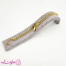 ست گردنبند و دستبند زنانه طرح قفل کارتیه