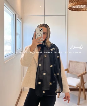 شال حریر دولایه