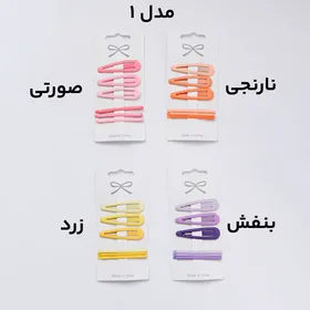پک گیره مو رنگی شمعی کد 146