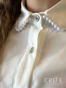 شومیز یقه مروارید