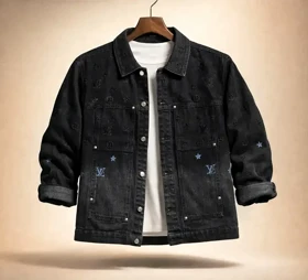 محصول پرمیومکت جین مشکی با پترن های لوکس و جذاب با کیفیت استثنایی