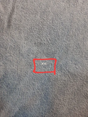 مانتو جین زارا ( دارای ایراد جزئی )