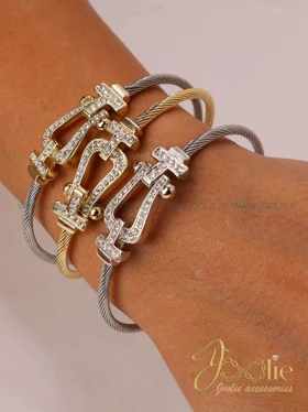 دستبند زنانه طرح طلا فرد Fred کد B2160