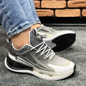 کتانی اسپرت مردانه مدل NIKE Air Griffey رنگ طوسی