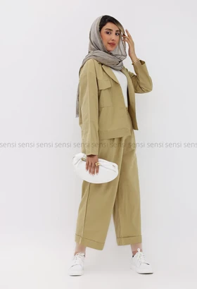 ست کت شلوار بگ لینن