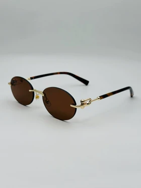 عینک آفتابی زنانه تیفانی Tiffanyمدل SG-1274طراحی شیک وترند (قهوه‌ای)
