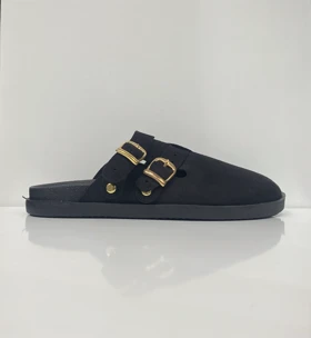 صندل پاییزه زنانه Flora- مشکی و موکا