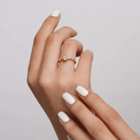 انگشتر تک نگین زیبا