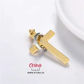 پلاک صلیب زنانه /مردانه مهره ای +زنجیر 60cm رایگان