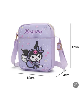 کیف دوشی چرمی دخترانه کرومی - وارداتی