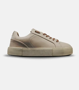 کفش کتانی مردانه کرم قهوه ای Zara