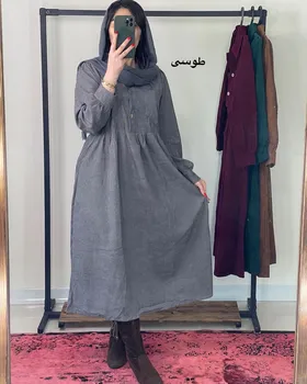 مانتو پیراهنی مخمل سیما