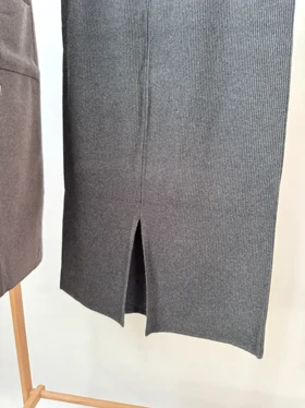 دامن بافت جیب‌دار