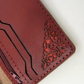 کیف پول زنانه چرم مدل آژین