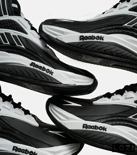 کفش کتانی ساق‌دار سفید مشکی Reebok Shaq Attaq