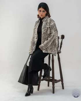 کت پوست ماری زنانه زارا