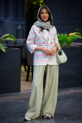 کت کنفی آستین سه ربع