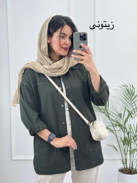 مانتو کتان جیب پایین آرنیکا