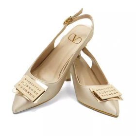 کفش مجلسی زنانه پاشنه‌دار 5 سانت مدل 400922 _ sandal valentino