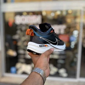 کتانی نایک 2025 مشکی سرمه ای کد 6601