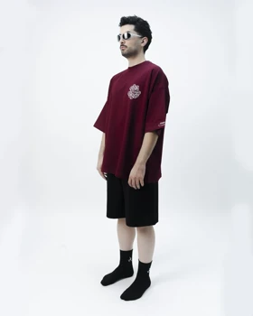 تیشرت مدل Times Like These زرشکی برند دارسی DARC