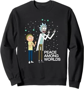 سویشرت طرح ریک و مورتی Peace Among Worlds