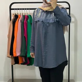 B720- مانتو چین‌دار