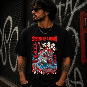 تیشرت طرح سیستم آو داون system of a down کد 05