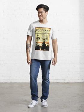 تیشرت گروه موسیقی ColdPlay | تیشرت کلدپلی طرح Alternative Band Rainbow Poster کد 158736