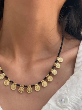 گردنبند منجوق سکه ای
