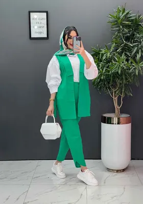ست سه تیکه شومیز ژیله شلوار