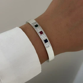 بنگل زنانه نگینی کد 851