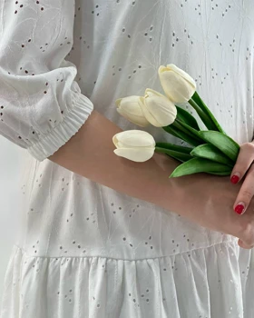 پیراهن خامه دوزی آستردار کد 3989