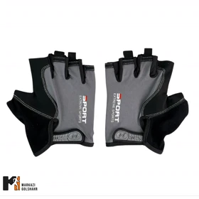 دستکش بدنسازی کفی استپ دار ژله ای کد 652/8 (طوسی)