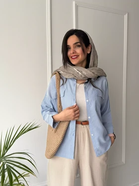 مانتو راه راه رز