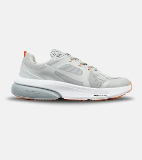 کفش کتانی بزرگ پا طوسی سفید NIKE zoom