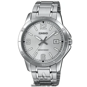 ساعت کاسیو صفحه نقره‌ای Casio MTP-V004D-7B2